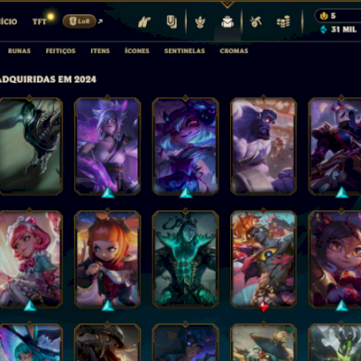 Conta Esmeralda LOL League Of Legends 344 Skins